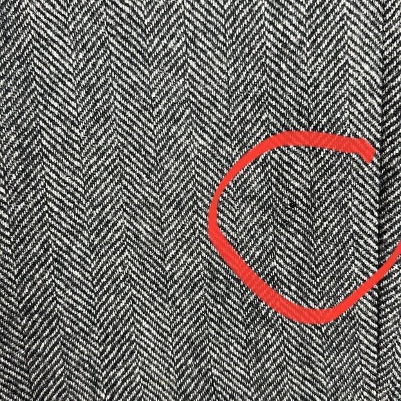 Christopher Brooks Gray Wool Two-Button Single Vent Herringbone Sport Coat 42R - Picture 15 of 15